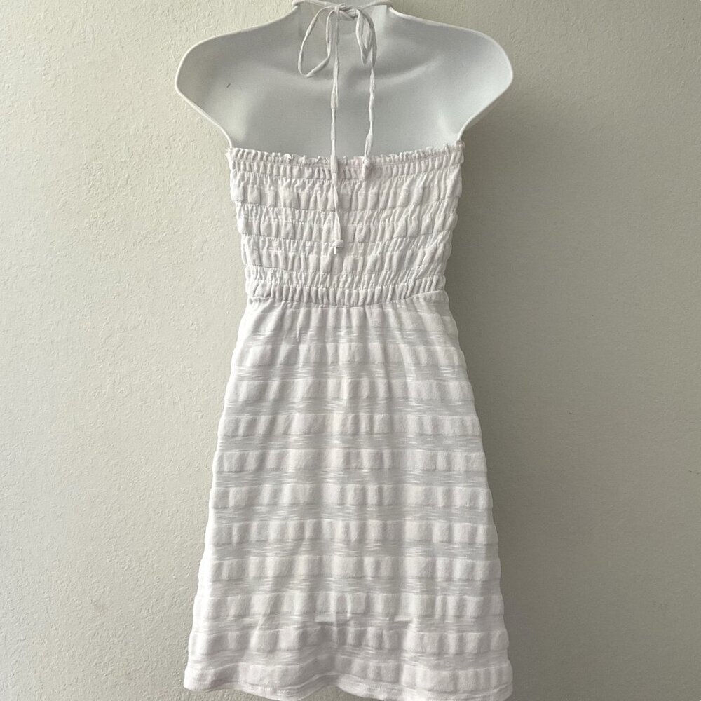 VINTAGE DEB Y2K RUCHED HALTER SWIM COVER-UP - Picture 3 of 16